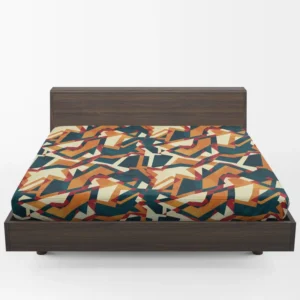 Colored Mosaic Seamless Pattern Fitted Sheet 1