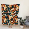 Colored Mosaic Seamless Pattern Fleece Blanket