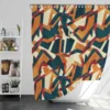 Colored Mosaic Seamless Pattern Shower Curtain