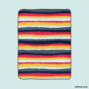 Colored Stripes Pattern Design Fleece Blanket 1