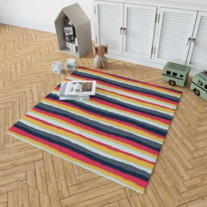 Colored Stripes Pattern Design Rug 1