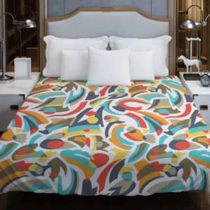 Colorful Abstract Seamless Pattern Duvet Cover