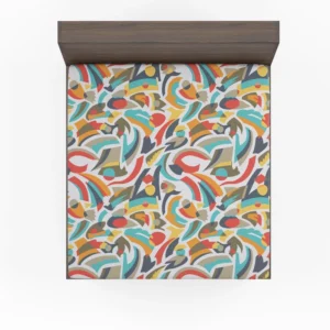 Colorful Abstract Seamless Pattern Fitted Sheet