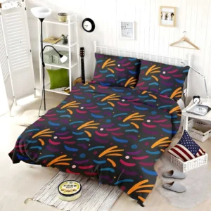 Colorful Abstract Shapes Design Bedding Set