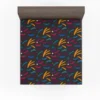 Colorful Abstract Shapes Design Fitted Sheet