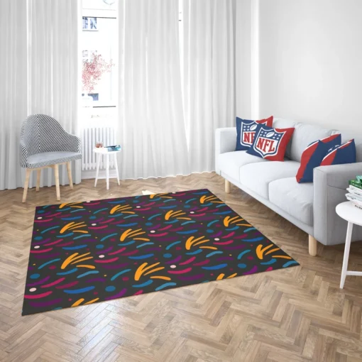 Colorful Abstract Shapes Design Rug 2