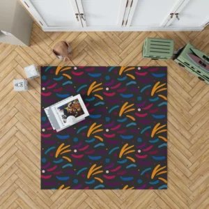 Colorful Abstract Shapes Design Rug