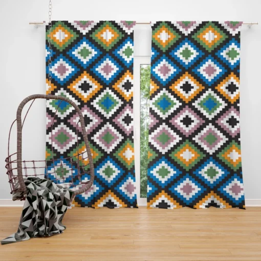 Colorful Arabian Pattern Curtain