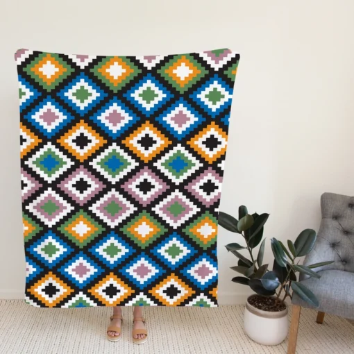 Colorful Arabian Pattern Fleece Blanket