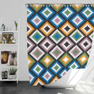 Colorful Arabian Pattern Shower Curtain