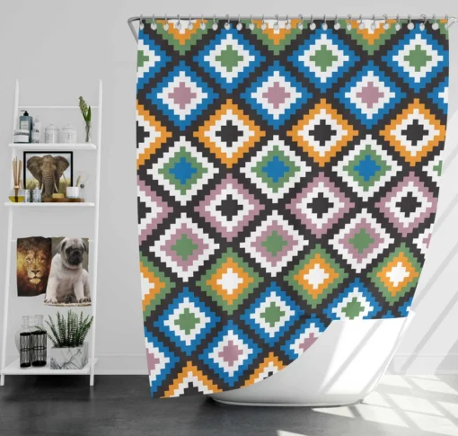 Colorful Arabian Pattern Shower Curtain