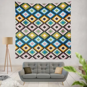 Colorful Arabian Pattern Wall Tapestry