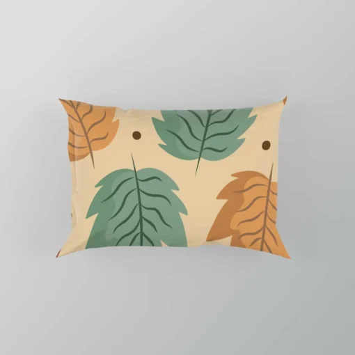 Colorful Autumn Mix Nature Leaves Pillow Case