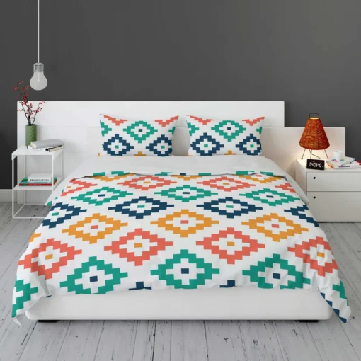 Colorful Aztec Simple Pattern Bedding Set 1