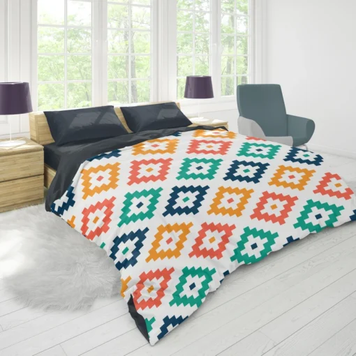 Colorful Aztec Simple Pattern Duvet Cover 1