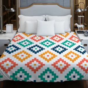 Colorful Aztec Simple Pattern Duvet Cover