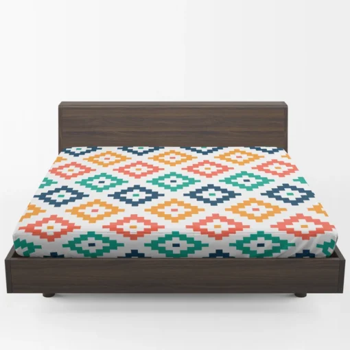 Colorful Aztec Simple Pattern Fitted Sheet 1