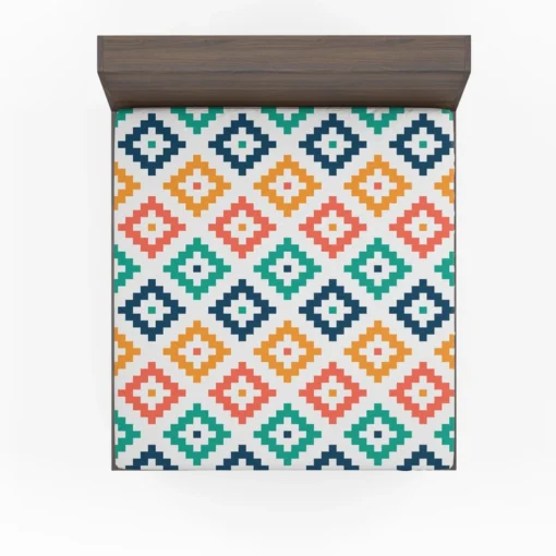 Colorful Aztec Simple Pattern Fitted Sheet