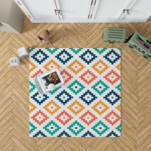 Colorful Aztec Simple Pattern Rug