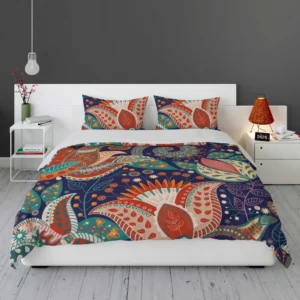 Colorful Batik Floral Design Bedding Set 1