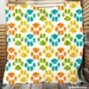 Colorful Dog Traces Design Quilt Blanket