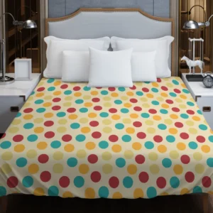 Colorful Dots Design Duvet Cover