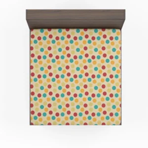 Colorful Dots Design Fitted Sheet