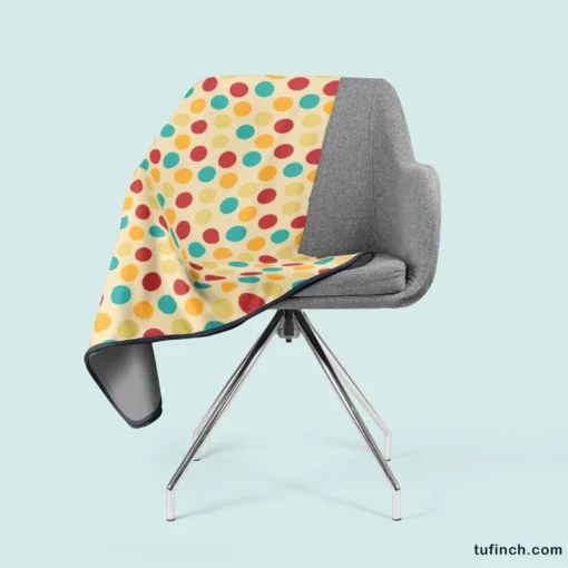 Colorful Dots Design Fleece Blanket 2