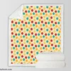 Colorful Dots Design Sherpa Fleece Blanket