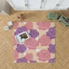 Colorful Drawn Roses Rug