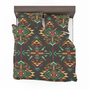 Colorful Ethnic Geometric Pattern Bedding Set 2