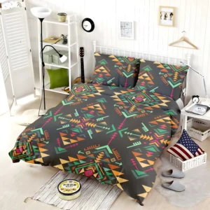 Colorful Ethnic Geometric Pattern Bedding Set