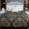 Colorful Ethnic Geometric Pattern Duvet Cover