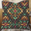 Colorful Ethnic Geometric Pattern Quilt Blanket