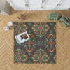 Colorful Ethnic Geometric Pattern Rug