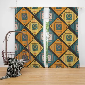 Colorful Ethnic Pattern Curtain