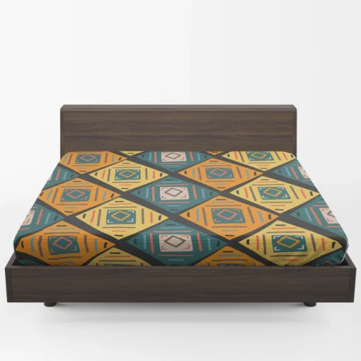 Colorful Ethnic Pattern Fitted Sheet 1