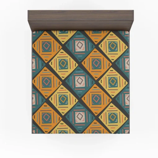 Colorful Ethnic Pattern Fitted Sheet