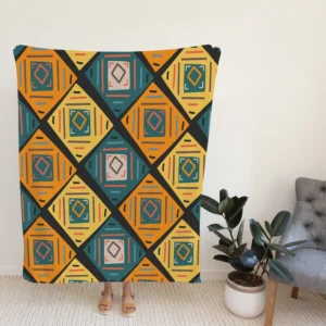 Colorful Ethnic Pattern Fleece Blanket