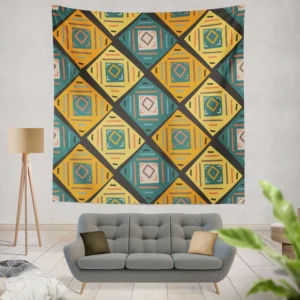 Colorful Ethnic Pattern Wall Tapestry