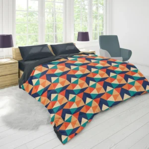 Colorful Flat Design Star Pattern Duvet Cover 1