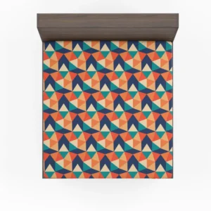 Colorful Flat Design Star Pattern Fitted Sheet