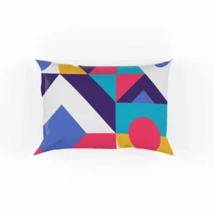 Colorful Flat Mosaic Background Pillow Case