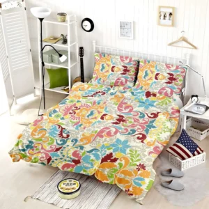 Colorful Folk Design Bedding Set