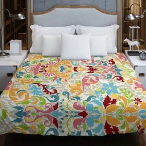 Colorful Folk Design Duvet Cover