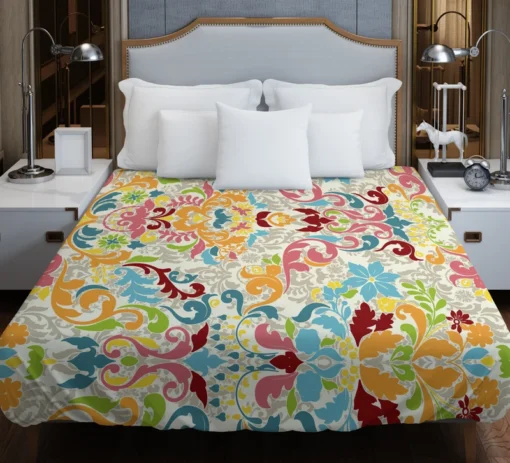 Colorful Folk Design Duvet Cover