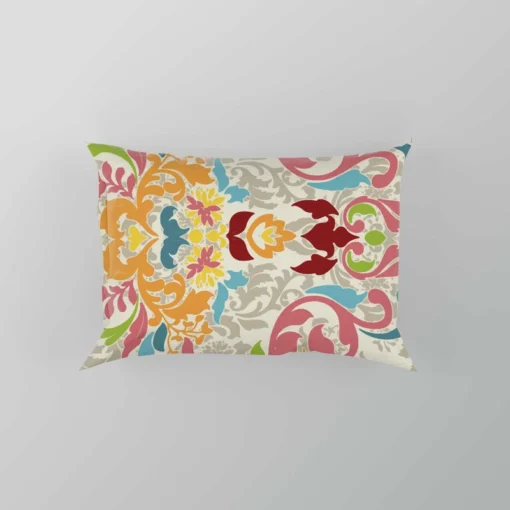 Colorful Folk Design Pillow Case