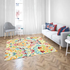 Colorful Folk Design Rug 2