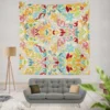 Colorful Folk Design Wall Tapestry