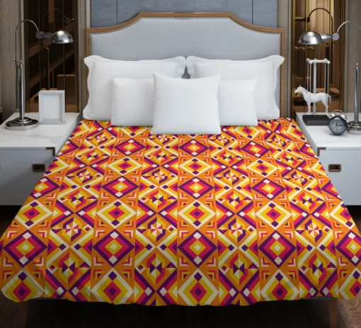 Colorful Geometric Pattern Duvet Cover